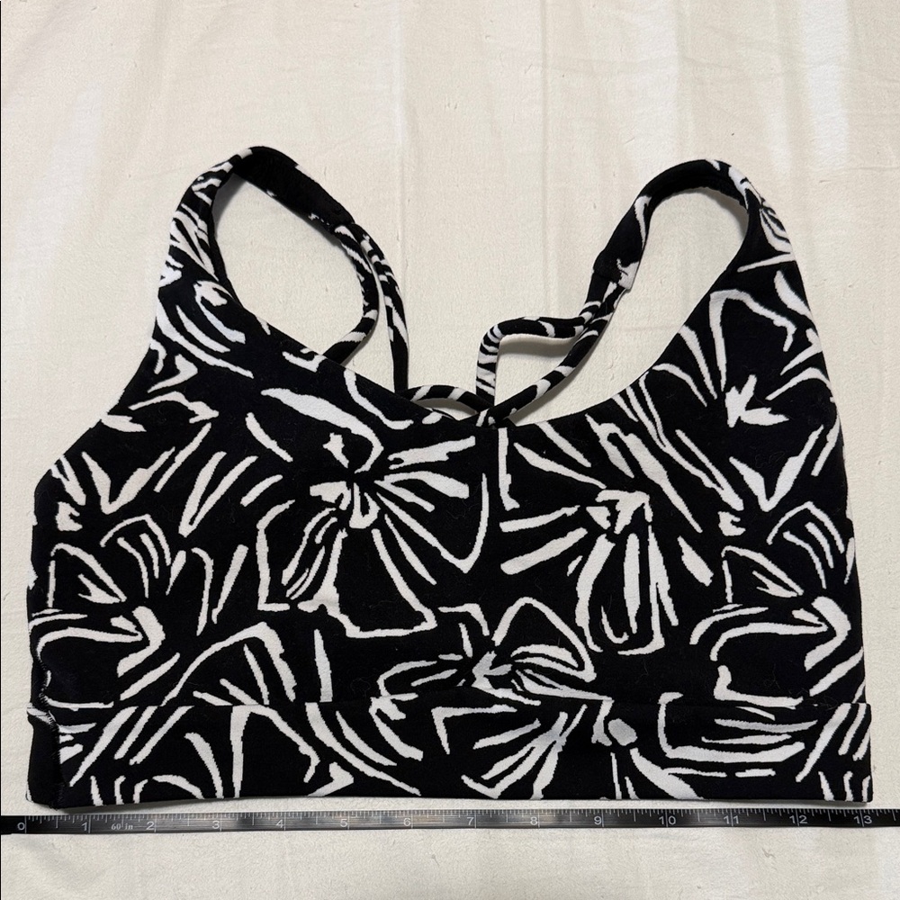 Black and White Sports Bra
